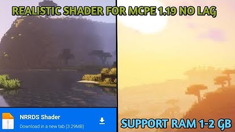 WOW SHADER MCPE 1.19 RTX RENDER DRAGON NO LAG RAM 1/2 GB 😯