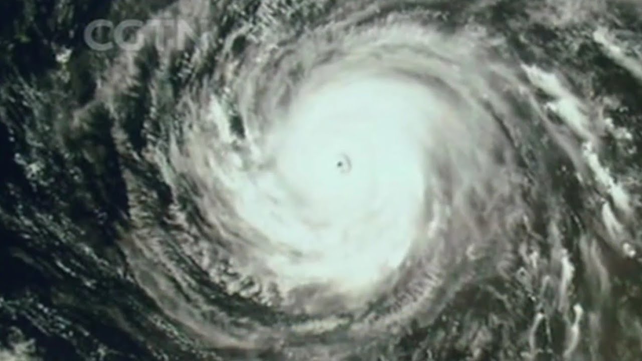 Super typhoon Maria approaches China - YouTube
