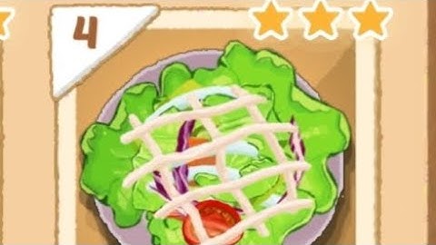 Cookingdom Level 4 -  Simple Salad | Recipe No. 4 | Updated Walkthrough | Step-by-step Solution