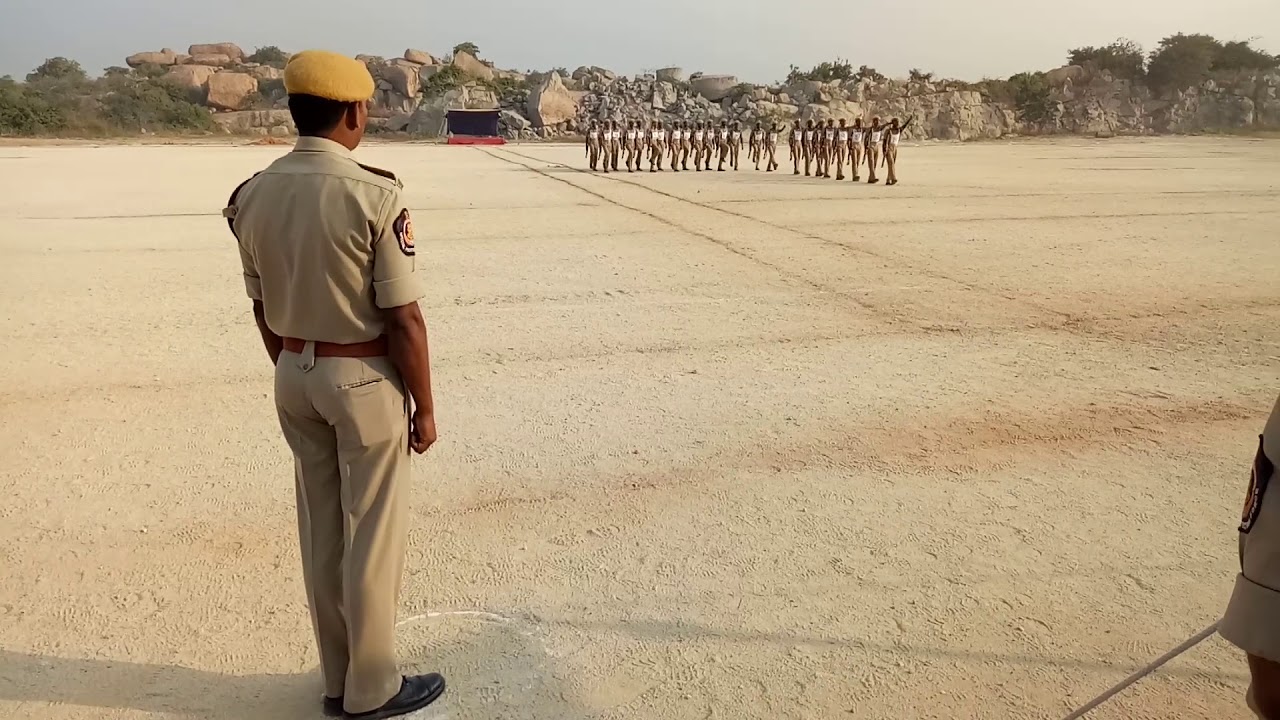 Squad drill with arms