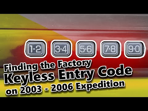 2003-2006 अभियान पर फैक्ट्री कीलेस एंट्री कोड कहां खोजें