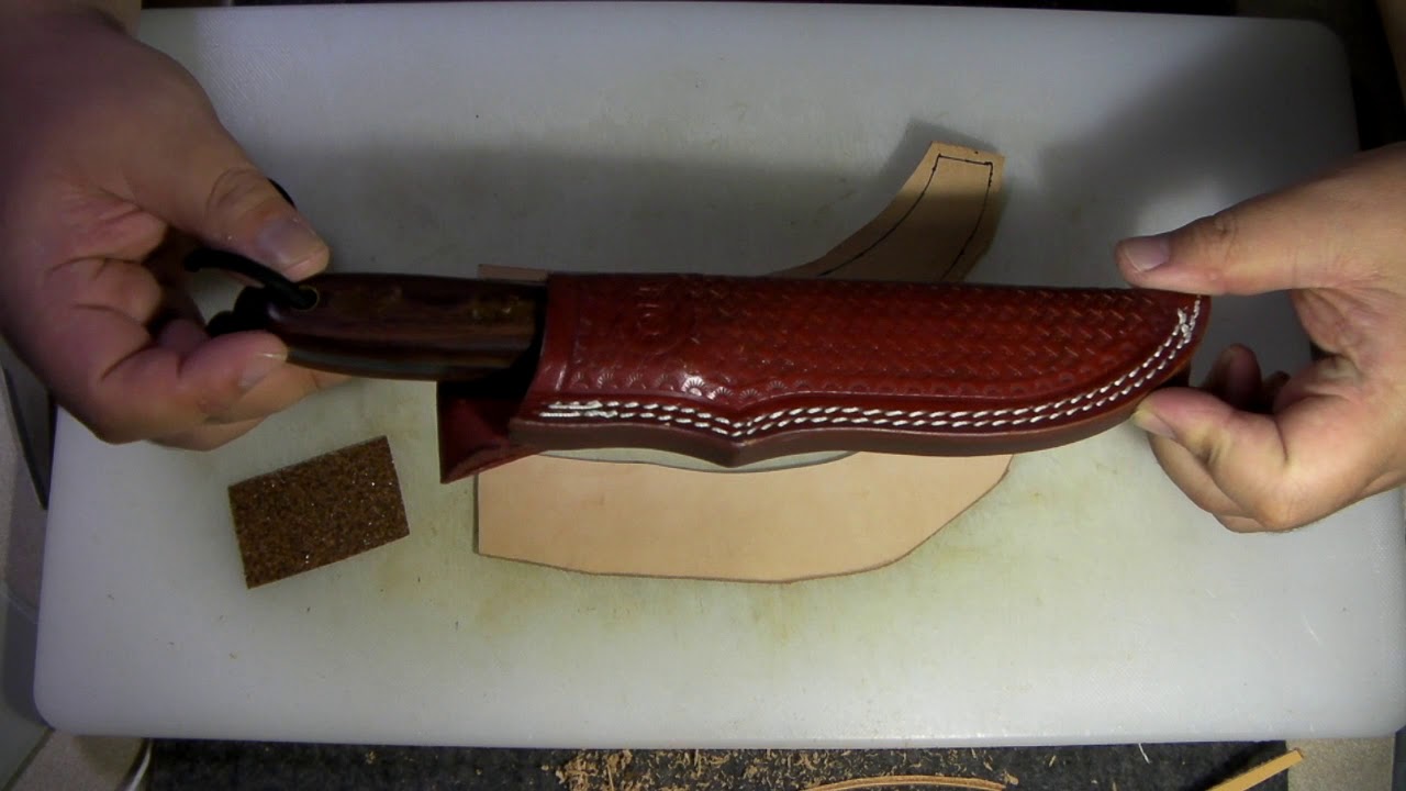 Ka Bar Bk2 Leather Sheathを作る Part1 Youtube