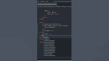 How to create JavaScript arrow function with parameter #javascript #arrow #function #shorts