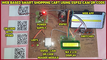 Web Based Smart Shopping🛒Cart Using ESP32-CAM QR-Code with Mobile📱Application