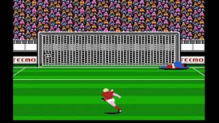 Серия послематчевых пенальти в Tecmo World Cup Soccer на NES, Famicom, Денди.