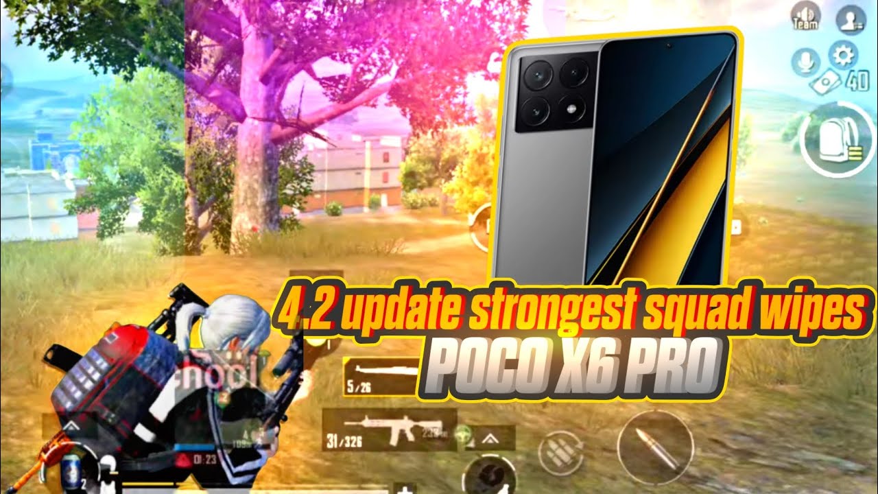 BGMI 4.2 UPDATE clips ⚡ POCO X6 PRO 