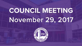 Council Meeting - November 29, 2017