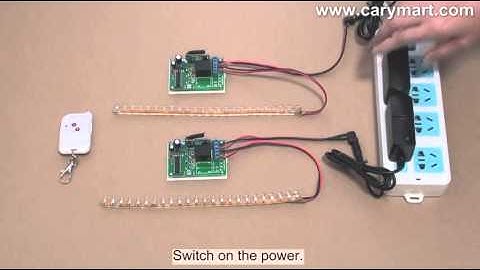 1 Channel DC Output Toggle Remote Controller Switch 2 LED Lamps On and Off