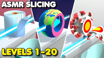 ASMR Slicing: Destroy the virus! – All Levels (1-20) | Gameplay #1 (Android & iOS Game)