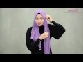 Tutorial Wide Shawl - Gina Glitter Shawl by Muslimah Clothing Couture