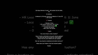 TCS Ninja Interview (4 June) – HR Location Call, No DV/OL Yet