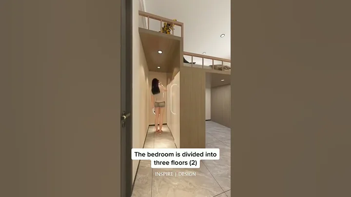 Small Room Divided to 3 floors. #shorts #ideas #creative #room #bedroom