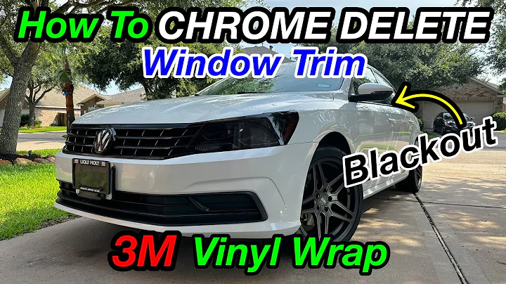 How To Vinyl Wrap Window Trim - Blackout Chrome Delete