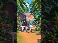 "तीन हाथी और उनकी माँ"#reels #cartoon #panchatantrastories #kidscartoon #ekmotahathighumechala #kids