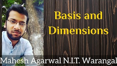 BASIS AND DIMENSIONS PART 4 (LINEAR ALGEBRA)// IIT-JAM/CSIR-NET(JRF)/GATE/TIFR/NBHM/DU/BHU/SAU