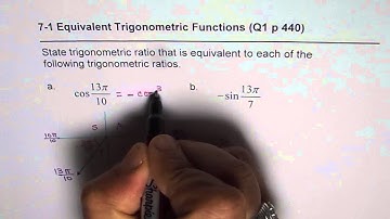 Q1 p 440 Nelson State Equivalent Trigonometric Ratio Review