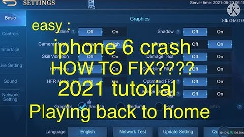 How to fix ML crash in any ios specially on Iphone 6