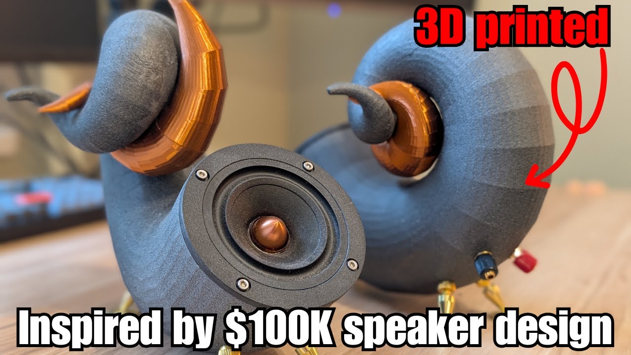 3D Printing Unique Speakers inspired by $100k design
