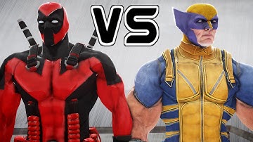 WOLVERINE VS DEADPOOL - EPIC SUPERHEROES BATTLE