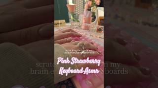 Keyboard Asmr Typing Sounds for Spring &amp; Relaxation - KTT Strawberry Linear Switches #keyboardasmr