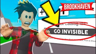 How To Be Invisible in Roblox Brookhaven!