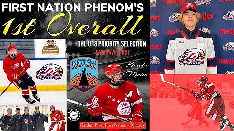 Lincoln Moore: Ojibway - OHL Indigenous Hockey Player - Garden River First Nation, Ontario