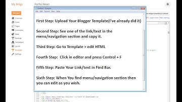 How to Edit Navigation menu in blogger | Blogspot