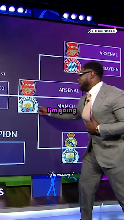 Micah Richards making his #UCL predictions! 😂