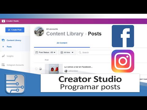 Creator Studio: Programar y publicar en Instagram y Facebook