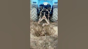 The process of pulling out cement piles = good machinery can improve efficiency