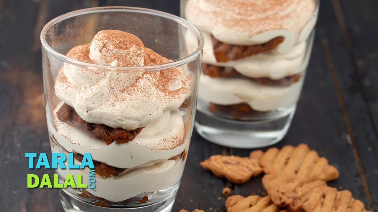 Quick Tiramisu, Non Alcoholic Tiramisu by Tarla Dalal