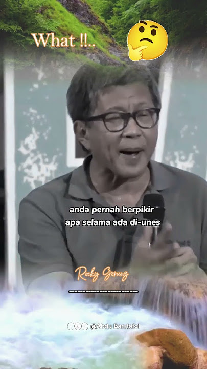 Rocky Gerung Ijazah hanya Tanda kita Pernah Sekolah #shortsvideo