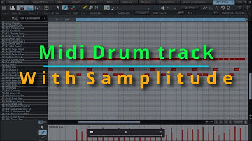 How to build a midi drum track with Samplitude Pro X