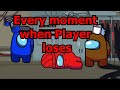 How many times has Player lost in among us logic?  | GameToons