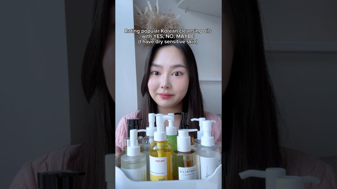 Rating popular Korean cleansing oils #kbeauty #koreanskincare #cleansingoil #doublecleansing