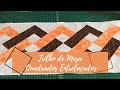 Trilho de Mesa com Quadrados Entrelaçados | Patchwork