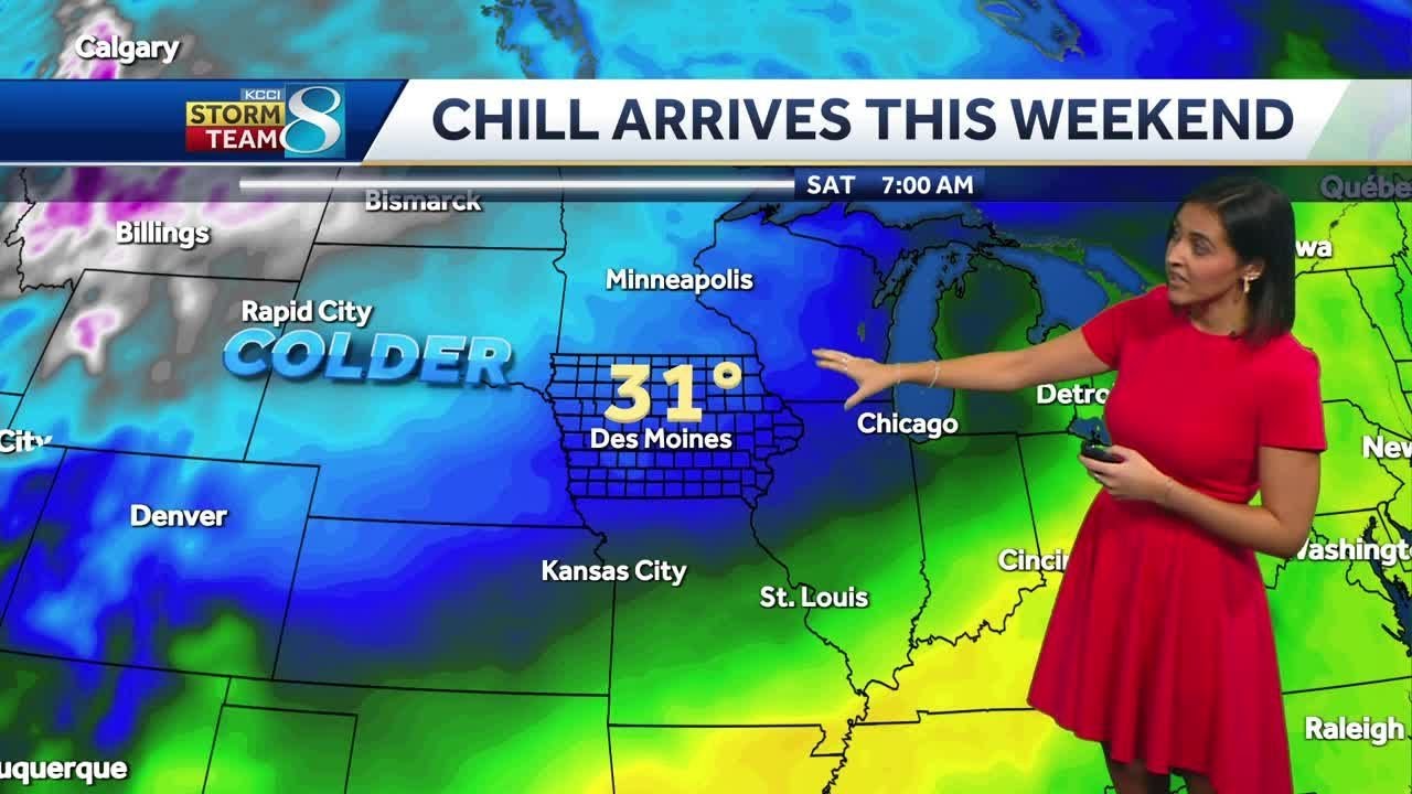 Cooler temps arrive this weekend - YouTube