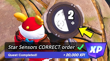 Plant and Align Star Sensors by Damaging them in the CORRECT Order - Fortnite Oathbound Quest