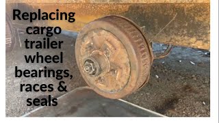 Cargo Trailer Conversion: Replace wheel bearings, races, and seals. Part 4 by Travel Time with Tim 142 views 2 years ago 11 minutes, 51 seconds