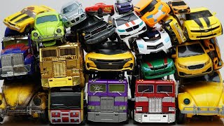 Full Transformers Stop motion - Optimus Prime, Bumblebee, Tobot Robot \& Lego Animation Car Toys