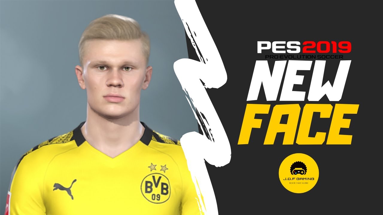 PES 2019 | Erling Haaland Face. - YouTube