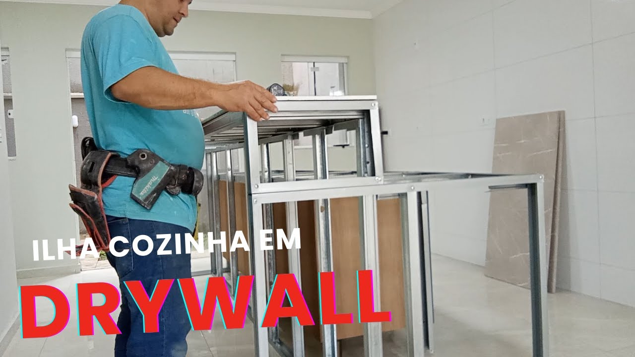 Como Fazer um Ilha de Cozinha em Drywall: Passo a Passo Completo!