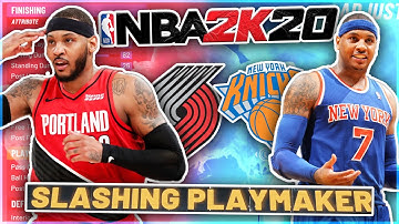 CARMELO ANTHONY BUILD IN NBA 2K20! | Greatest Post Scoring Small Forward Build!