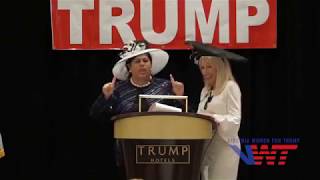 Michelle Marie Zere, Zere Real Estate Services, Speaks w  Alice at the Tea for Trump Celebration