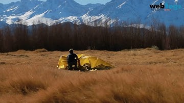 Easily set up MSR Fast Stash Tents - light, compact shelter at base camp