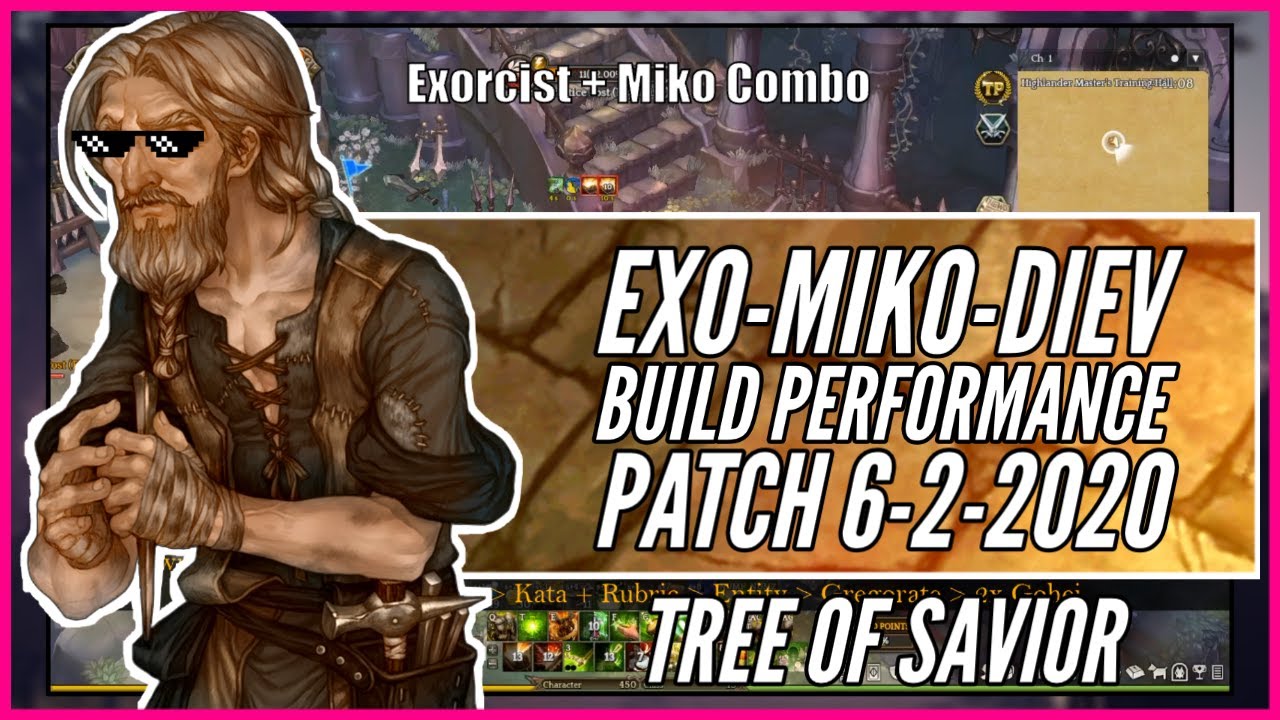 tree of savior miko build  2022 Update  【Exorcist - Miko - Dievdirbys】CM Slave Build Performance | Tree of Savior