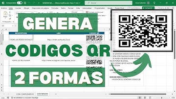 TUTORIAL COMO GENERAR CODIGOS QR EN EXCEL #Excel #Exceltips #Exceltutorial