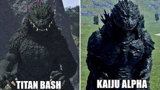Titan Bash vs Kaiju Alpha| Update Millennium Godzilla 2000 Model Comparison