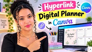 How to create a hyperlinked digital planner in Canva 