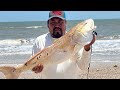 Pesca de Reds fish en agua salada